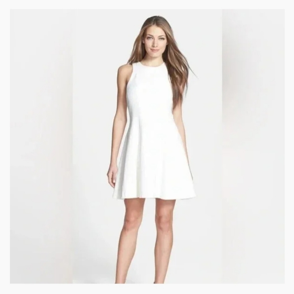 Theory Ivory Sleeveless Mini Dress